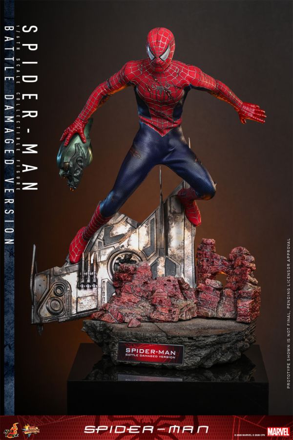 Spider-Man: No Way Home - Spider-Man (Battle Damaged) 1:6 Collectable Action Figure