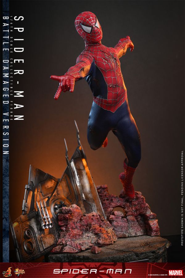 Spider-Man: No Way Home - Spider-Man (Battle Damaged) 1:6 Collectable Action Figure