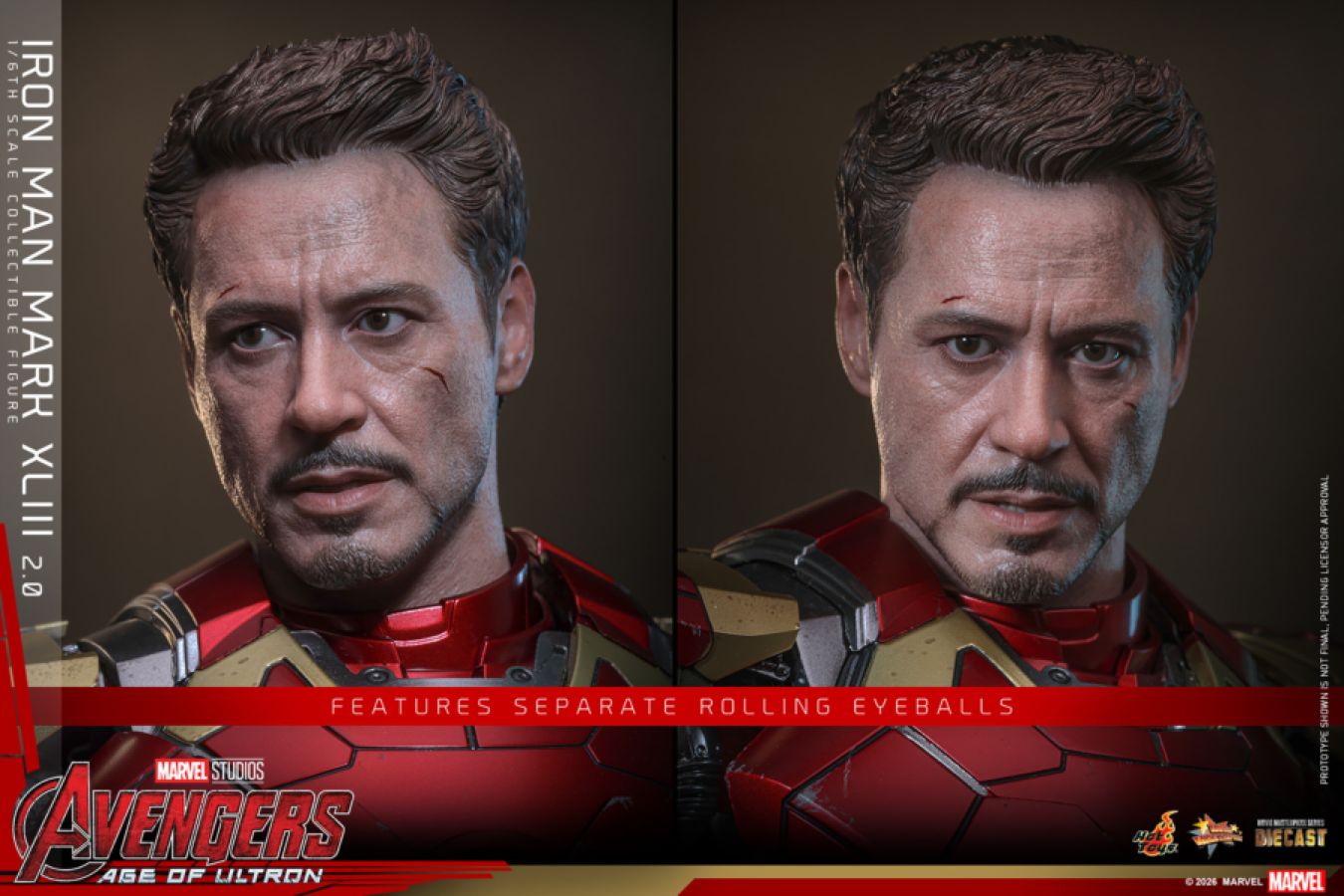 Avengers: Age of Ultron - Iron Man Mark XLIII (2.0) 1:6 Scale Collectible Action Figure