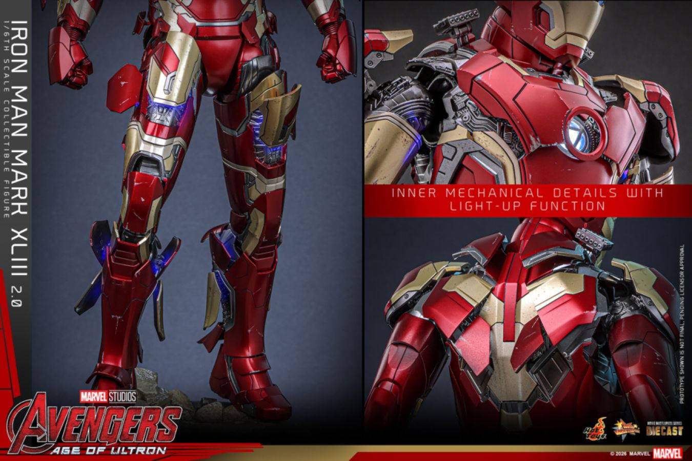 Avengers: Age of Ultron - Iron Man Mark XLIII (2.0) 1:6 Scale Collectible Action Figure