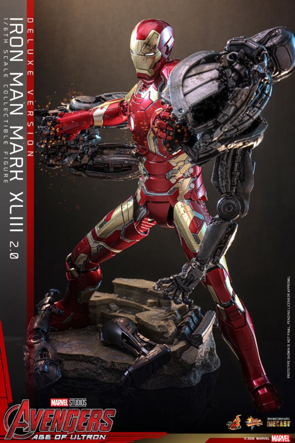 Avengers: Age of Ultron - Iron Man Mark XLIII (2.0) Deluxe 1:6 Scale Collectible Action Figure