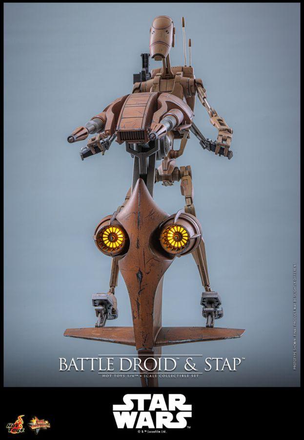 Star Wars - Battle Droid & STAP 1:6 Scale Collectible Figure Set