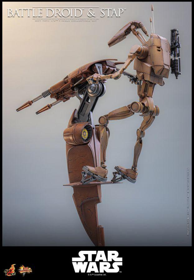 Star Wars - Battle Droid & STAP 1:6 Scale Collectible Figure Set