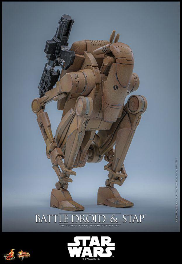 Star Wars - Battle Droid & STAP 1:6 Scale Collectible Figure Set