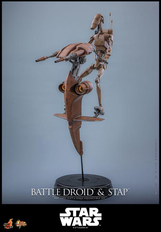 Star Wars - Battle Droid & STAP 1:6 Scale Collectible Figure Set