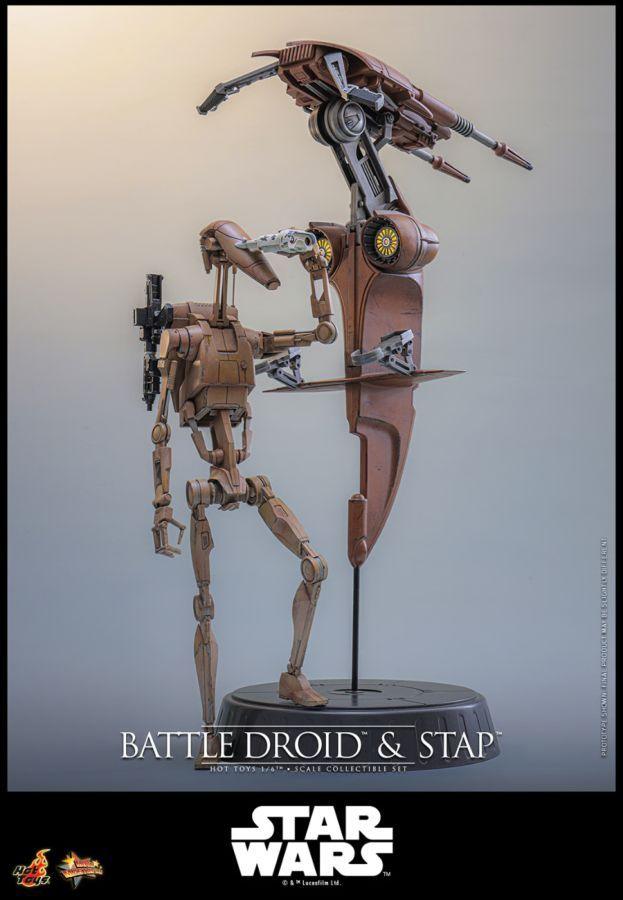 Star Wars - Battle Droid & STAP 1:6 Scale Collectible Figure Set