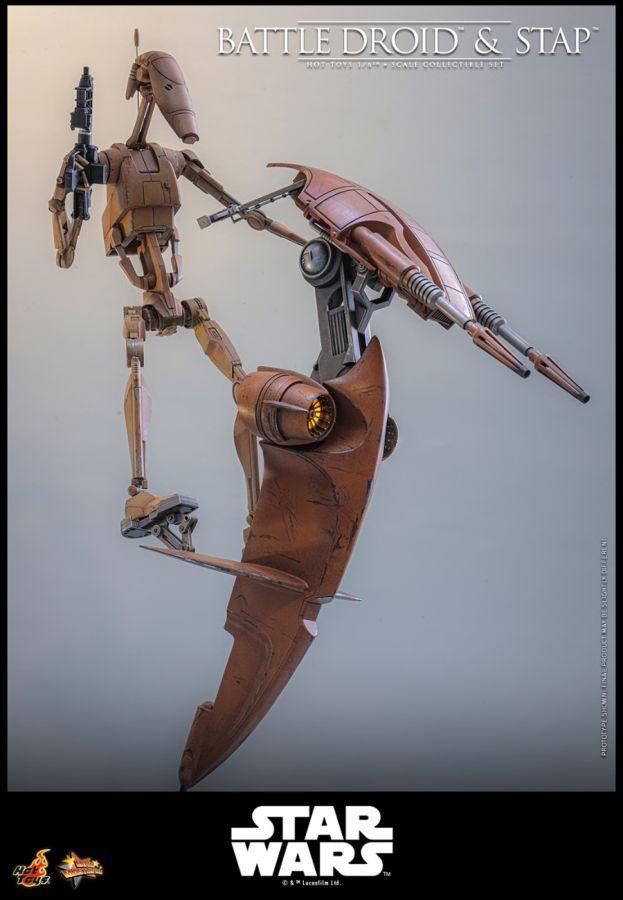 Star Wars - Battle Droid & STAP 1:6 Scale Collectible Figure Set