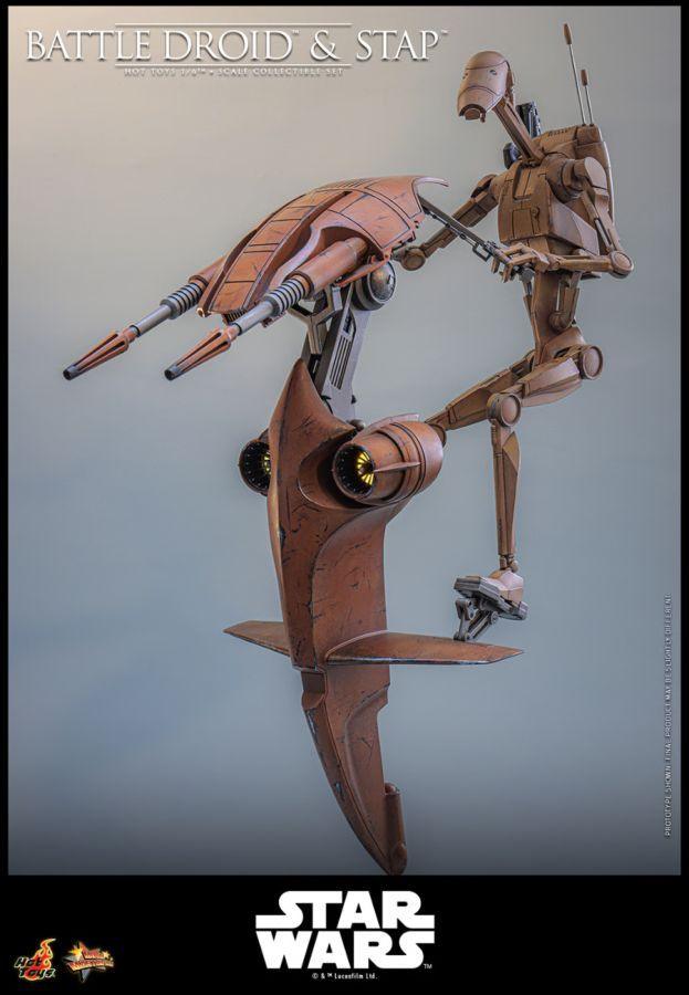 Star Wars - Battle Droid & STAP 1:6 Scale Collectible Figure Set