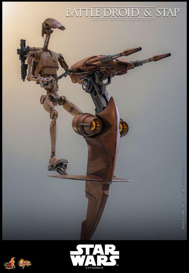 Star Wars - Battle Droid & STAP 1:6 Scale Collectible Figure Set