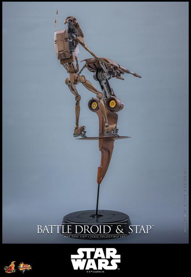 Star Wars - Battle Droid & STAP 1:6 Scale Collectible Figure Set
