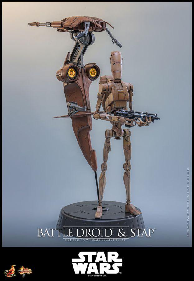 Star Wars - Battle Droid & STAP 1:6 Scale Collectible Figure Set