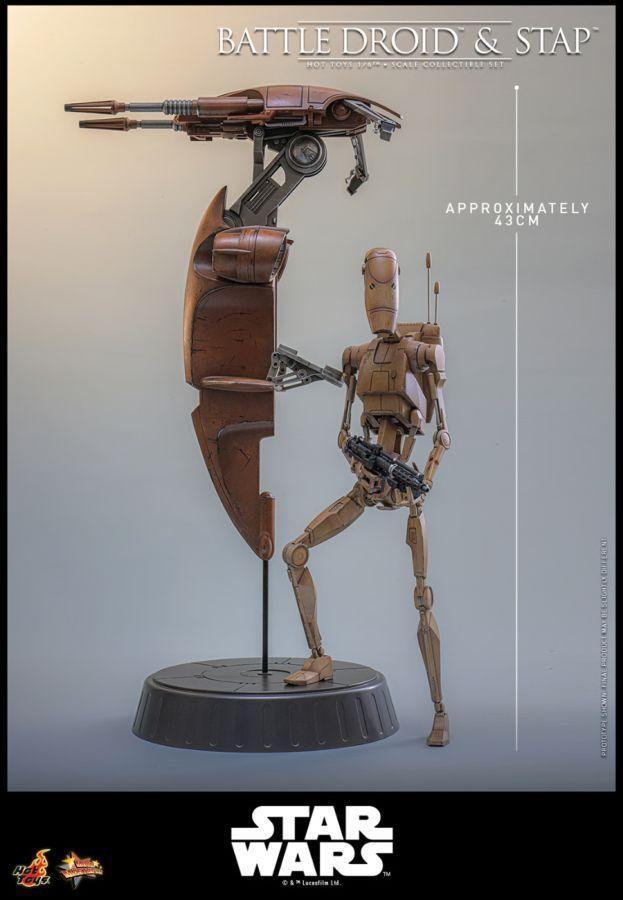 Star Wars - Battle Droid & STAP 1:6 Scale Collectible Figure Set