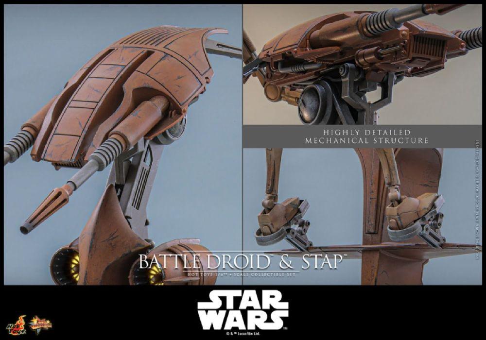 Star Wars - Battle Droid & STAP 1:6 Scale Collectible Figure Set