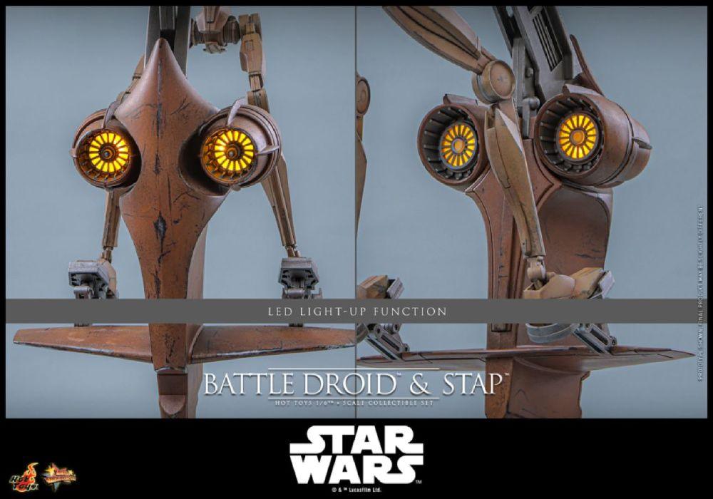Star Wars - Battle Droid & STAP 1:6 Scale Collectible Figure Set