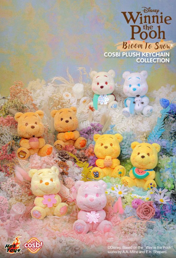 Winnie the Pooh - Bloom to Snow Cosbi Plush Keychain Collection (Display of 6)