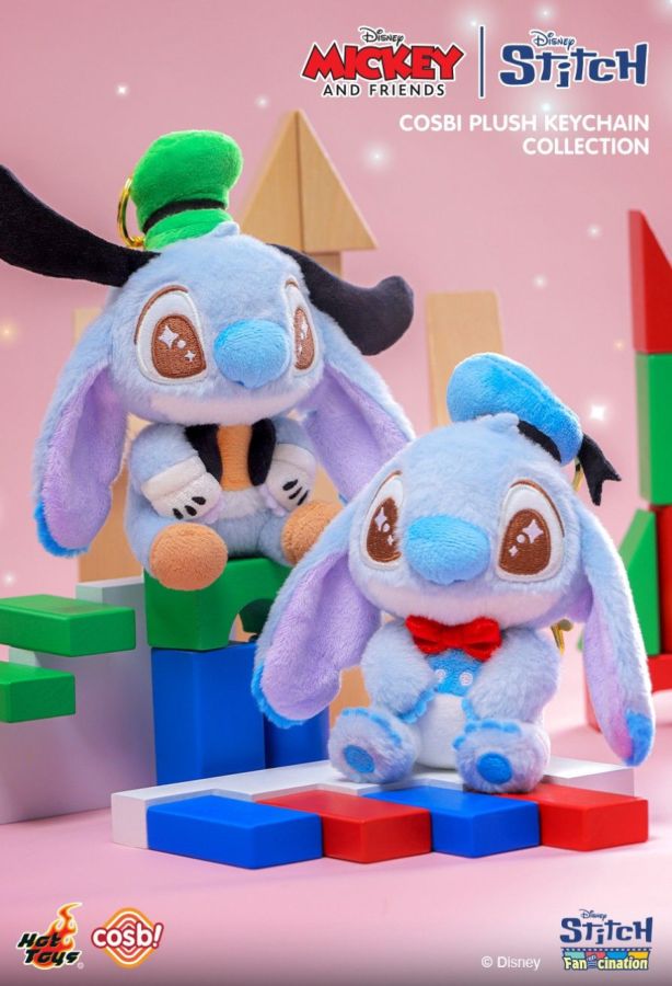 Lilo & Stitch - Stitch as Mickey & Friend - Cosbi Plush Keychain Collection (Display of 6)