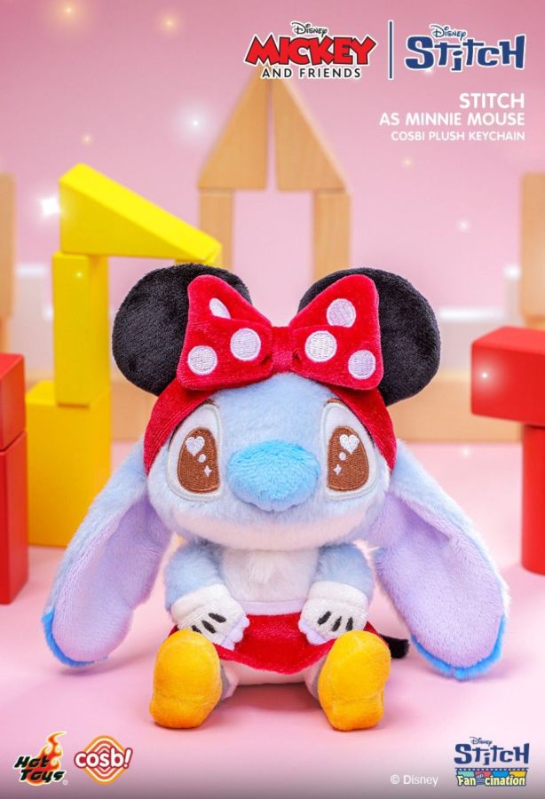 Lilo & Stitch - Stitch as Mickey & Friend - Cosbi Plush Keychain Collection (Display of 6)
