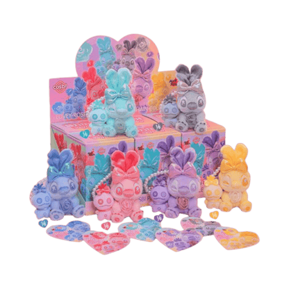 Lilo & Stitch - Stitch Lovey-Rosey Cosbi Plush Keychain Collection (Display of 6)