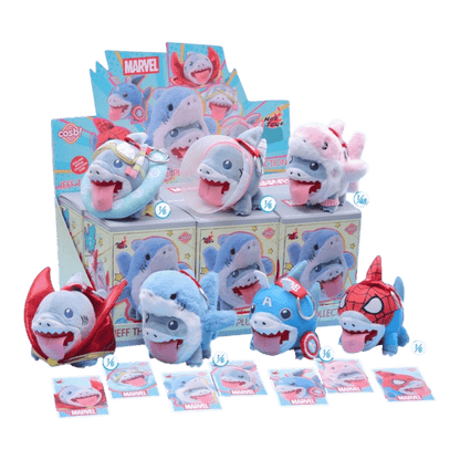 Marvel Rivals - Jeff the Shark Cosbi Plush Keychain Collection (Display of 6)