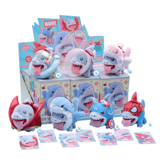 Marvel Rivals - Jeff the Shark Cosbi Plush Keychain Collection (Display of 6)