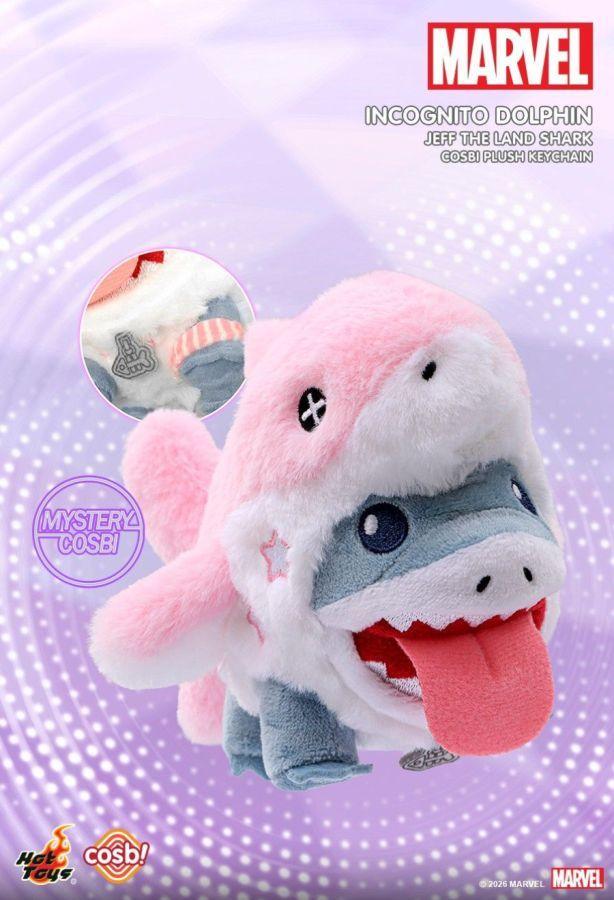 Marvel Rivals - Jeff the Shark Cosbi Plush Keychain Collection (Display of 6)