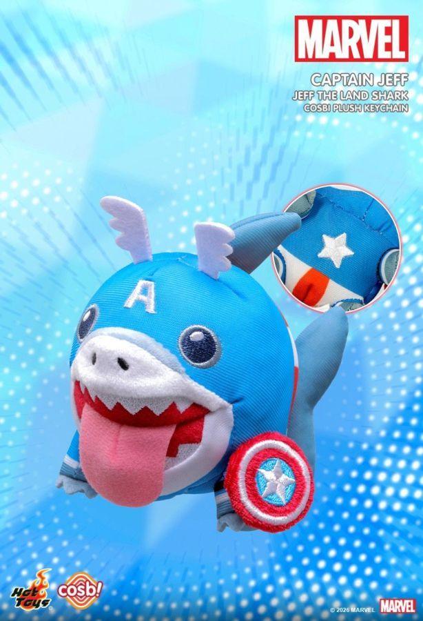 Marvel Rivals - Jeff the Shark Cosbi Plush Keychain Collection (Display of 6)