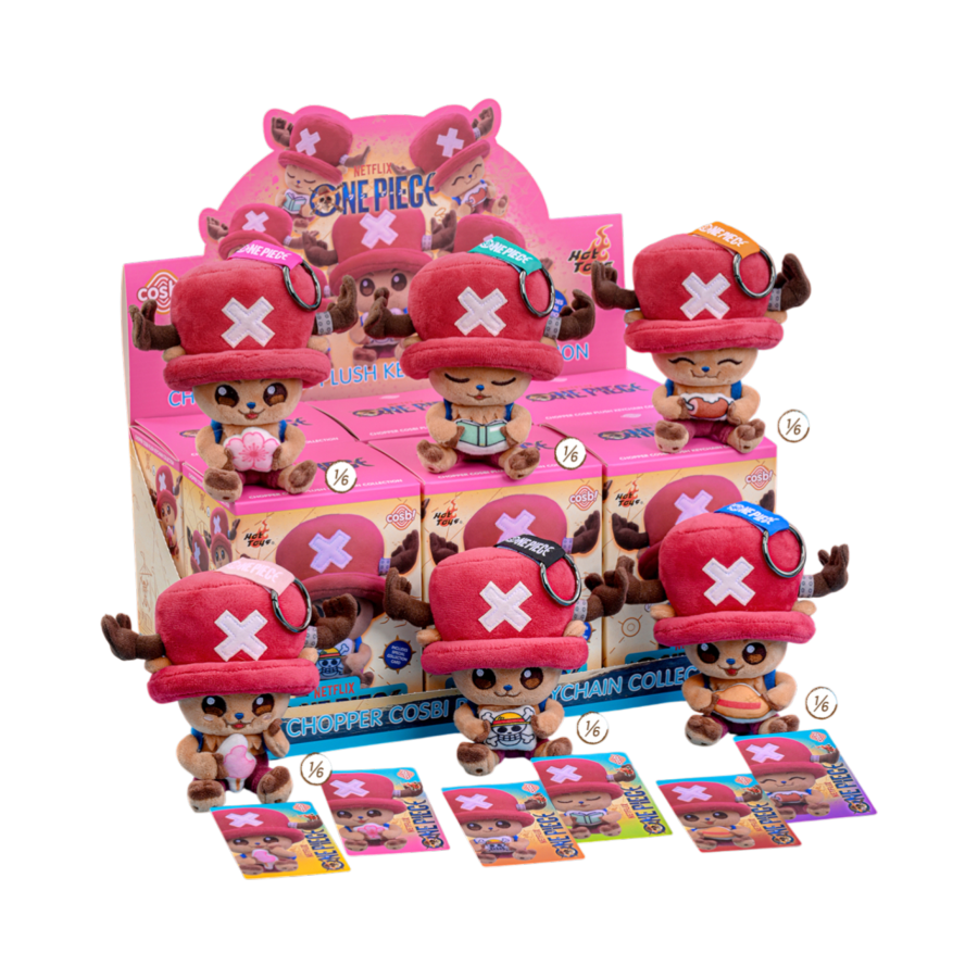 One Piece - Chopper Cosbi Plush Keychain Collection Assortment (Display of 6)