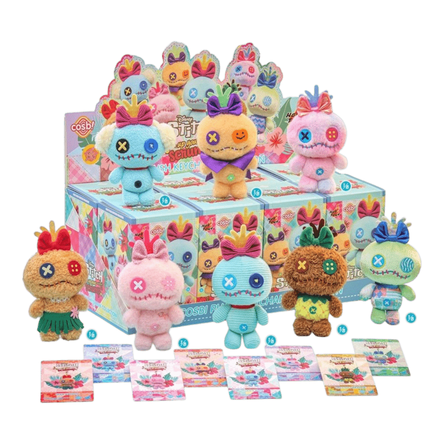 Lilo & Stitch - Scrump Cosbi Plush Keychain Collection (Display of 8)