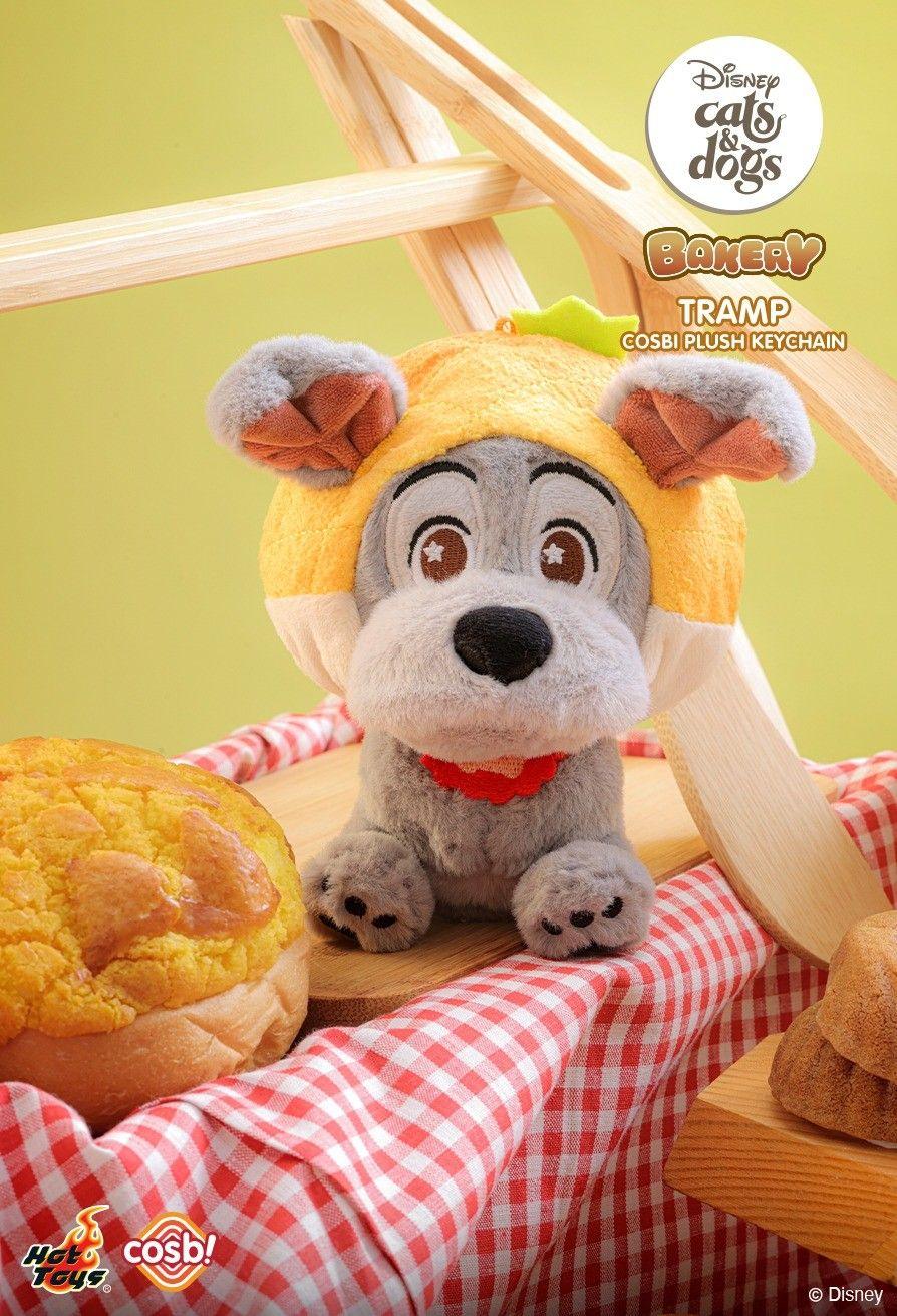 Disney - Cats & Dogs Bakery Cosbi Plush Keychain Collection Assortment (Display of 6)