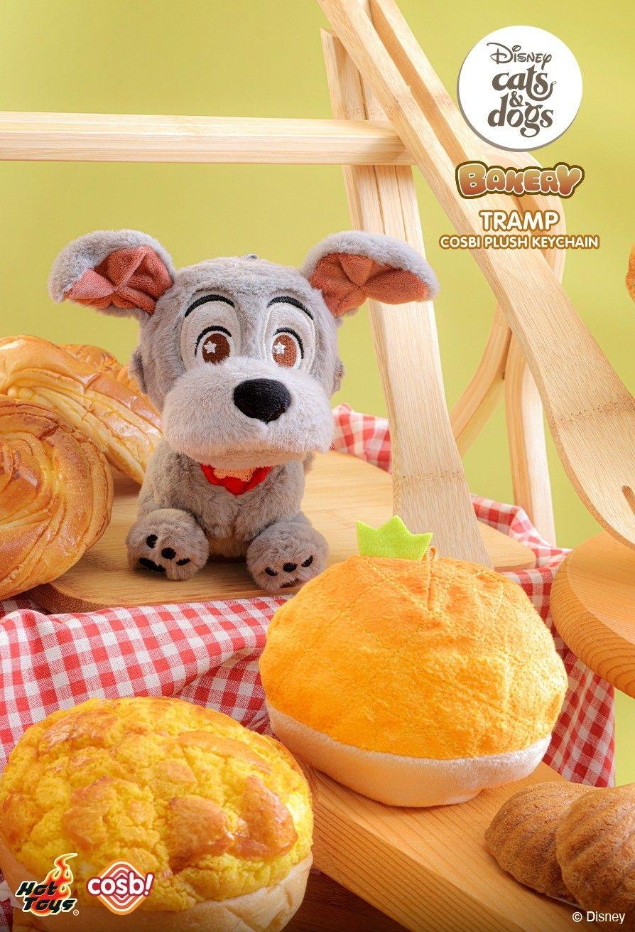 Disney - Cats & Dogs Bakery Cosbi Plush Keychain Collection Assortment (Display of 6)