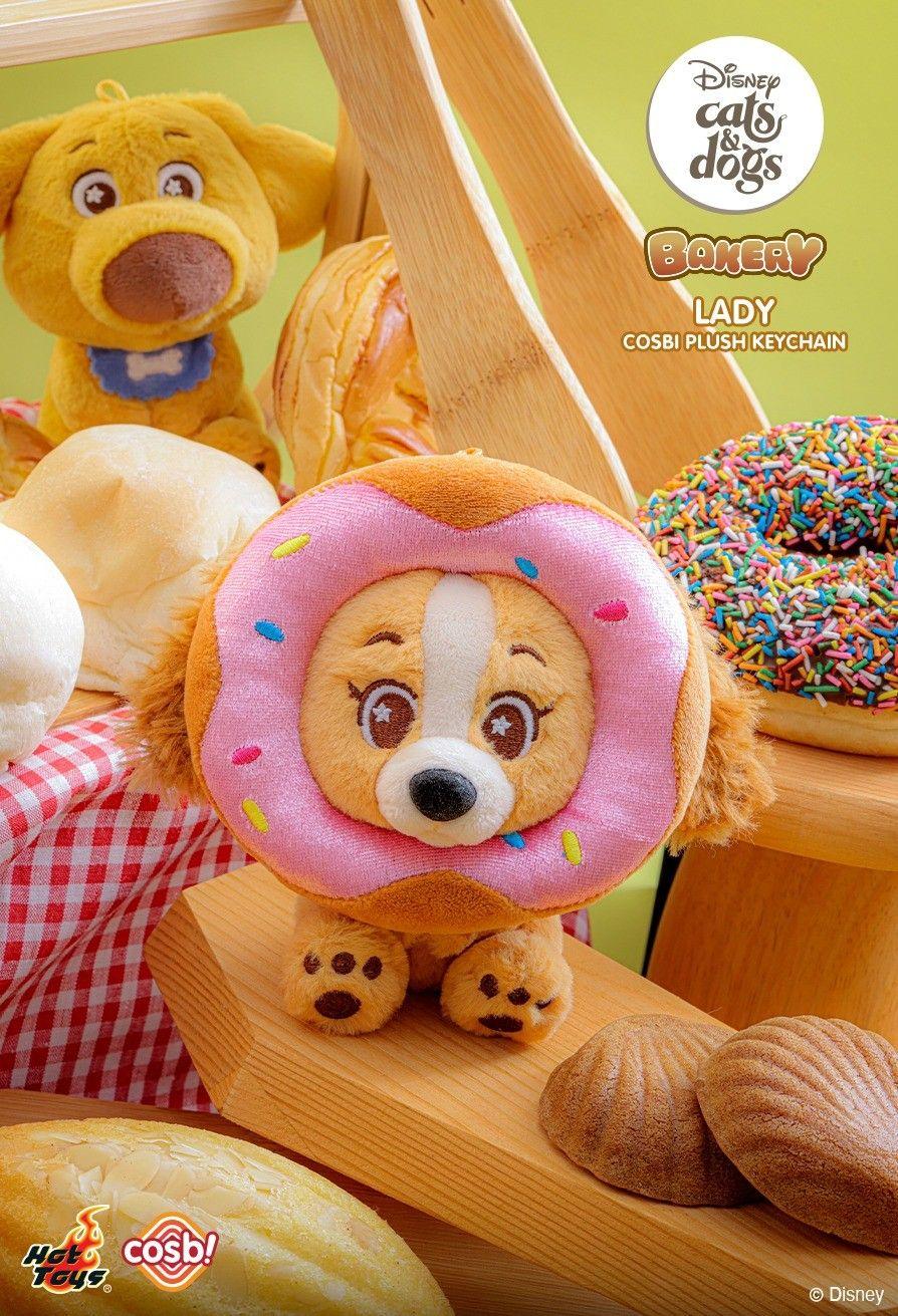 Disney - Cats & Dogs Bakery Cosbi Plush Keychain Collection Assortment (Display of 6)