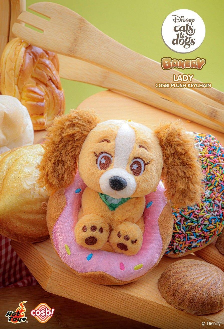 Disney - Cats & Dogs Bakery Cosbi Plush Keychain Collection Assortment (Display of 6)