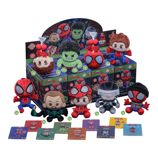 Spider-Man: Brand New Day - Spider-Man Cosbi Plush Keychain Assortment (Display of 8)