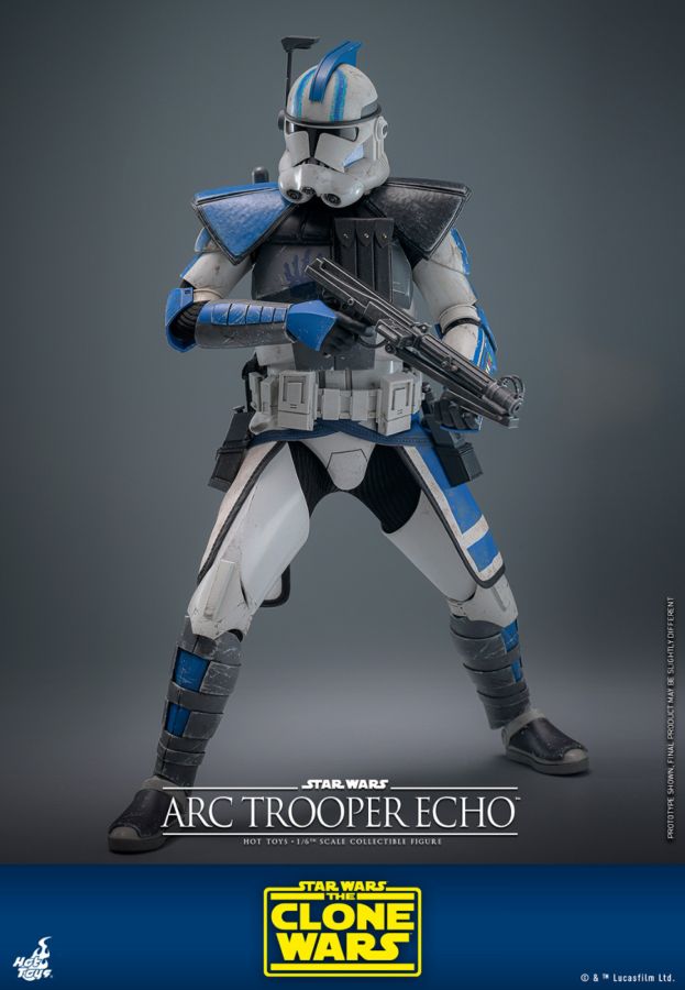 Star Wars: The Clone Wars - Arc Trooper Echo 1:6 Scale Collectible Action Figure