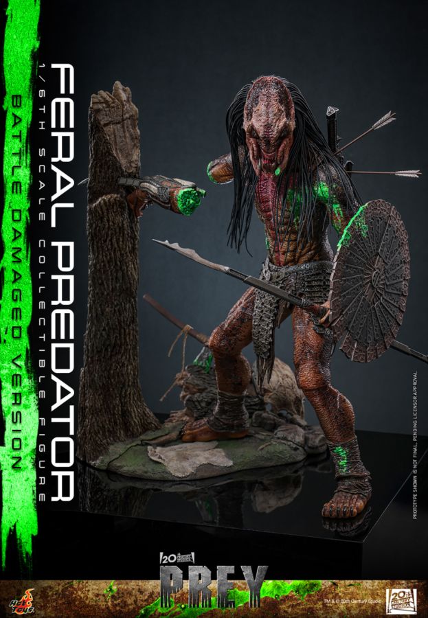 Predator: Prey - Feral Predator (Battle Damaged Version) 1:6 Scale Collectable Action Figure