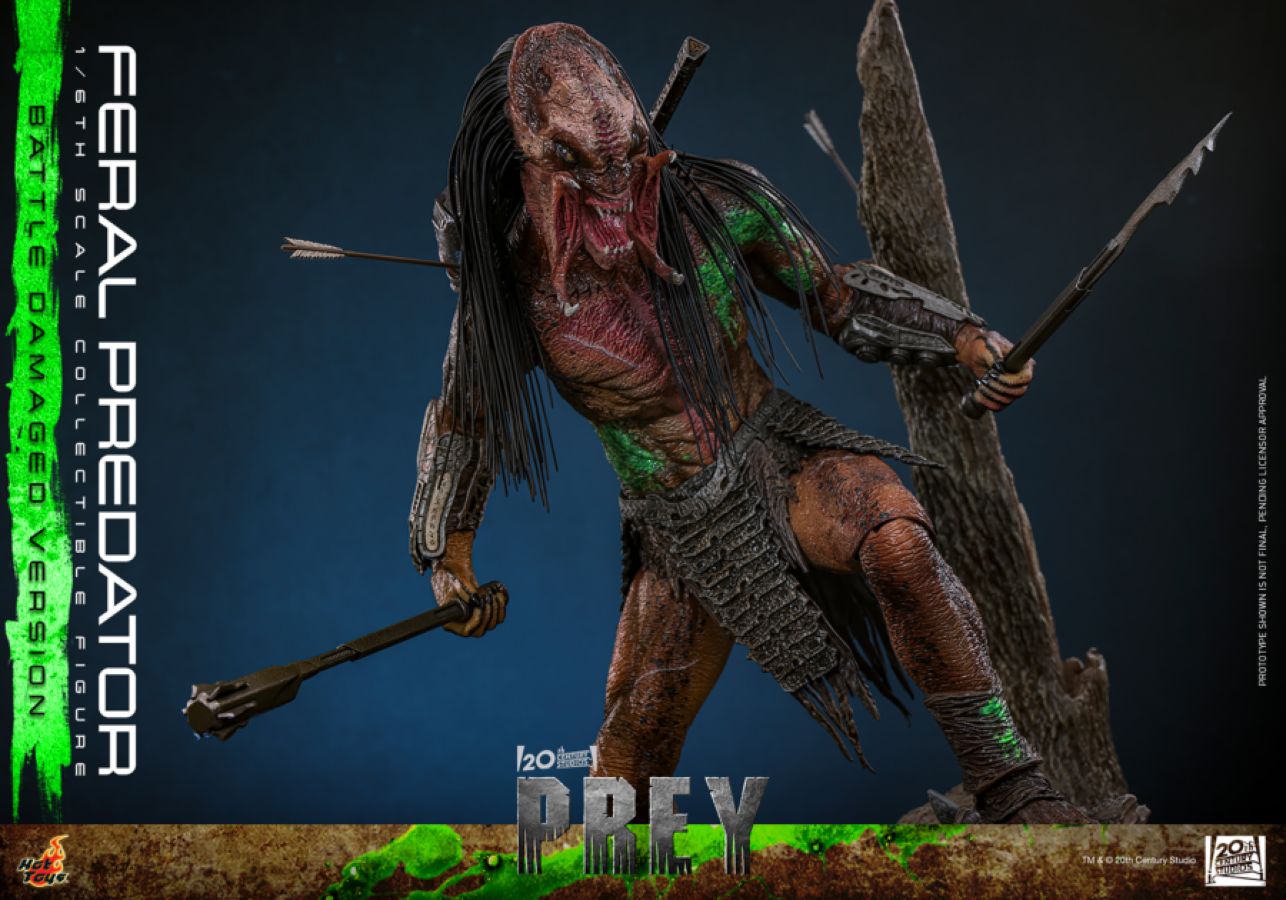 Predator: Prey - Feral Predator (Battle Damaged Version) 1:6 Scale Collectable Action Figure