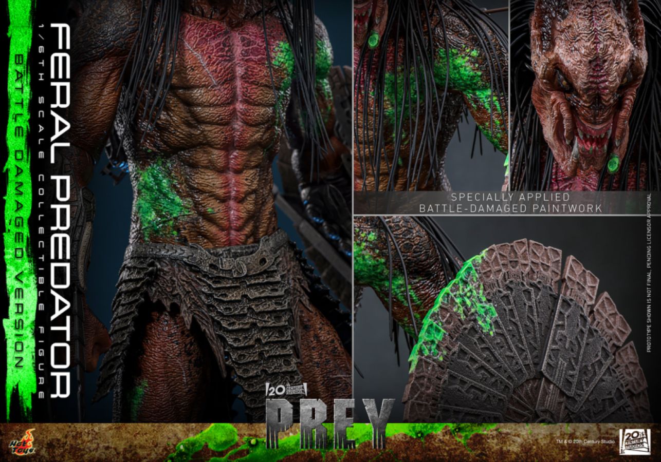 Predator: Prey - Feral Predator (Battle Damaged Version) 1:6 Scale Collectable Action Figure