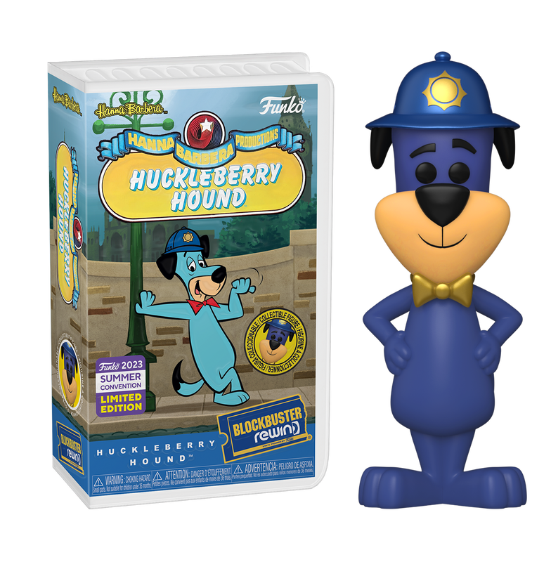 Huckleberry Hound - Huckleberry Hound (Officer) SDCC 2023 Funko Exclusive Blockbuster Rewind San Diego Comic Con LE Stickered Figure