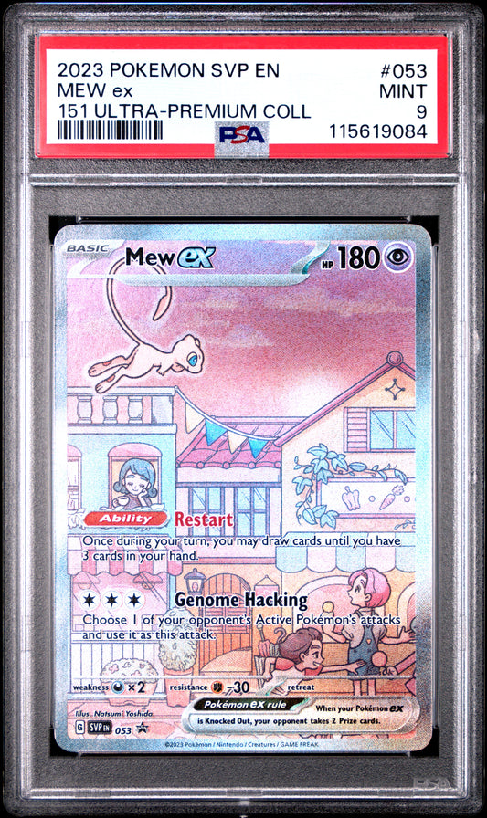 2023 Pokemon Svp En-Sv Black Star Promo 053 151 Mew Ex Ultra-Premium Coll - PSA 9