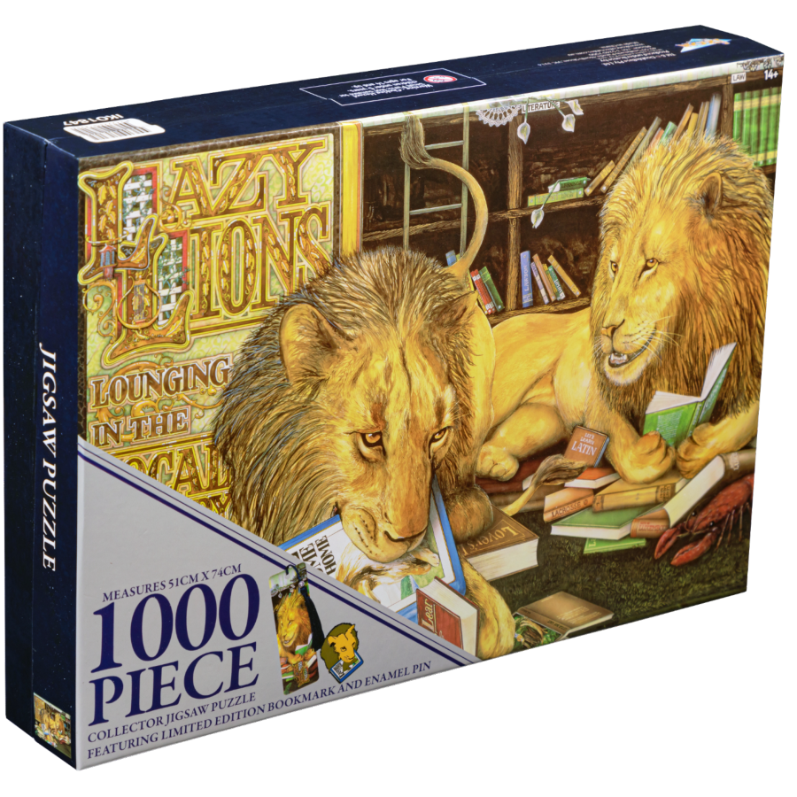 Animalia - Lazy Lions 1000 piece Collector Jigsaw Puzzle