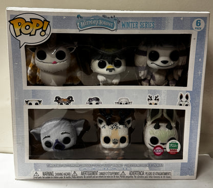 Wetmore Forest Winter Series -  Tumblebee, Butterhorn, Snuggle-Tooth, Bugsy Wingnut, Chester McFreckle and Picklez (Flocked) 6-Pack Pop Vinyl