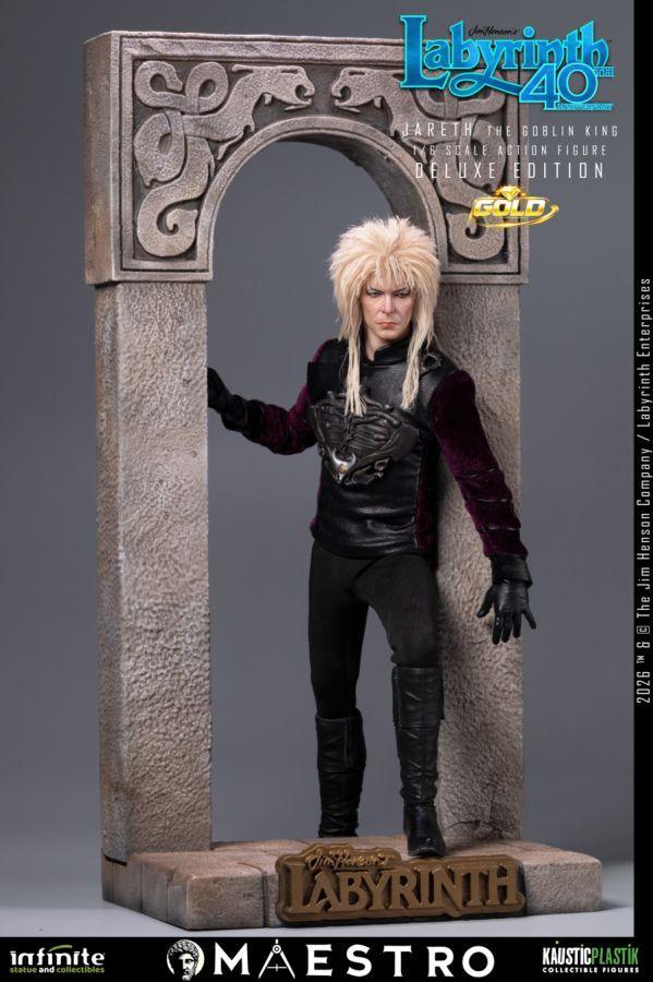 Labyrinth - Jareth The Goblin King Gold Deluxe 1:6 Scale Action Figure