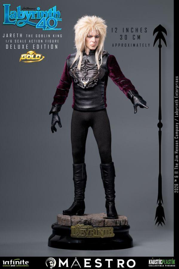 Labyrinth - Jareth The Goblin King Gold Deluxe 1:6 Scale Action Figure