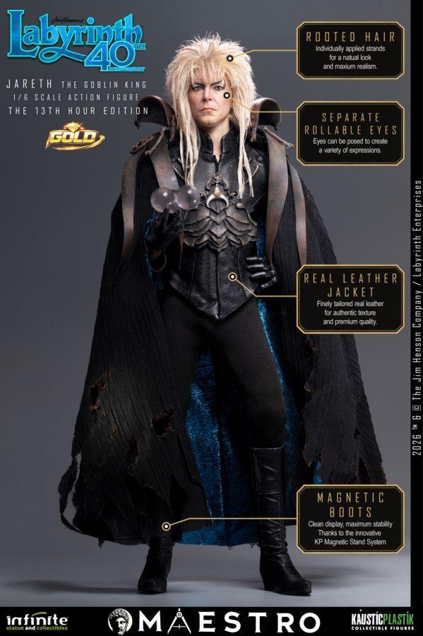 Labyrinth - Jareth The Goblin King (13th Hour Gold Edition) 1:6 Scale Action Figure