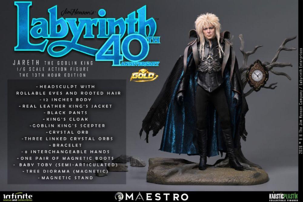Labyrinth - Jareth The Goblin King (13th Hour Gold Edition) 1:6 Scale Action Figure