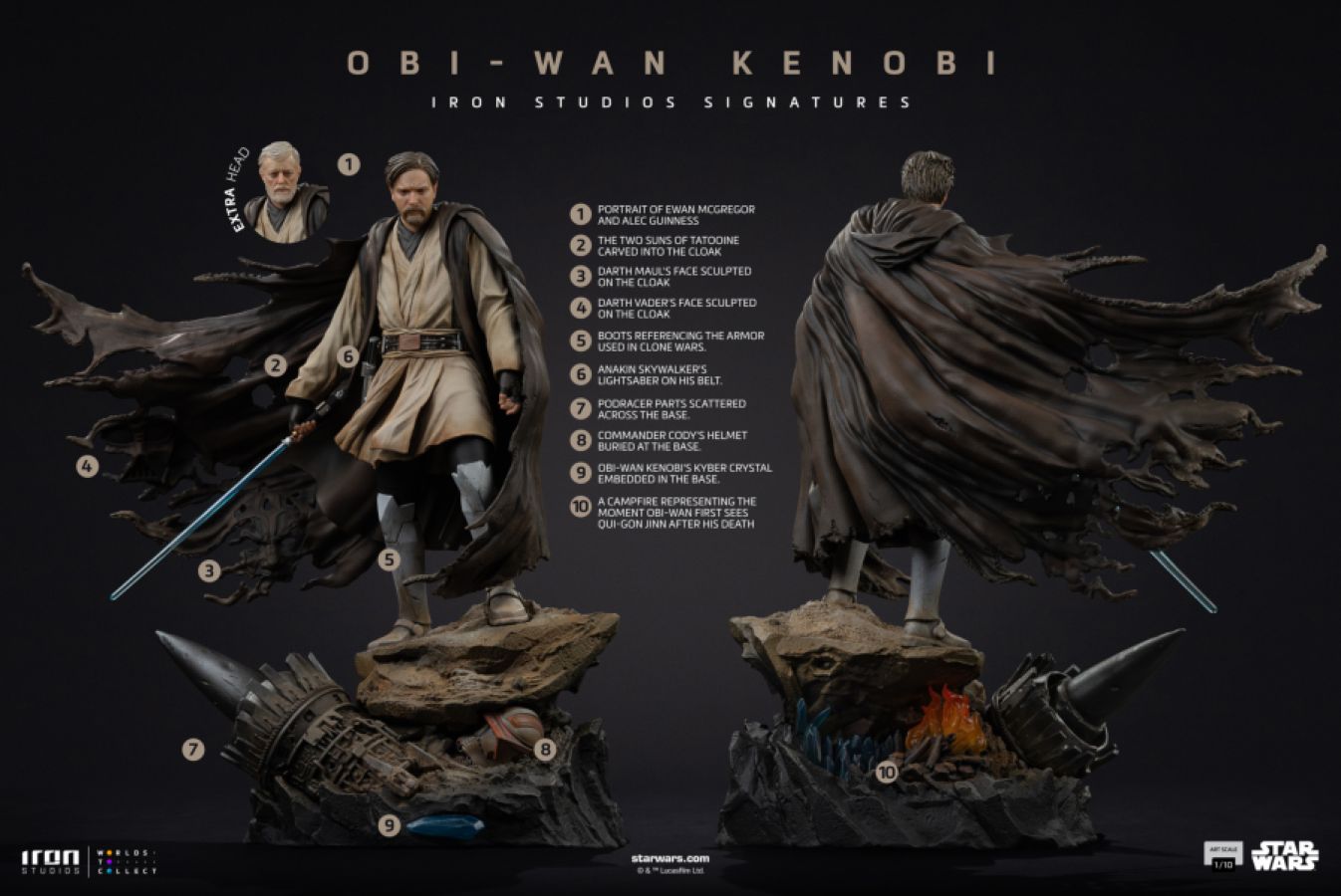 Star Wars - Obi-Wan 1:10 Scale Statue