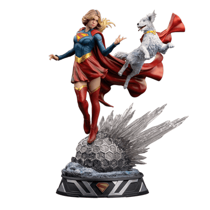 Supergirl Movie - Supergirl & Krypto Art Scale 1/10 Statue