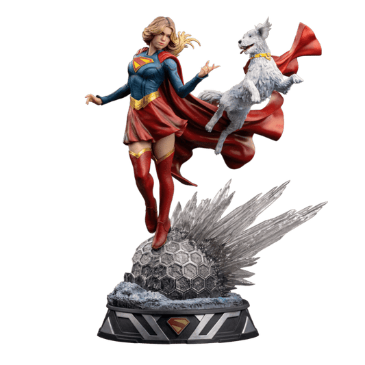 Supergirl Movie - Supergirl & Krypto Art Scale 1/10 Statue