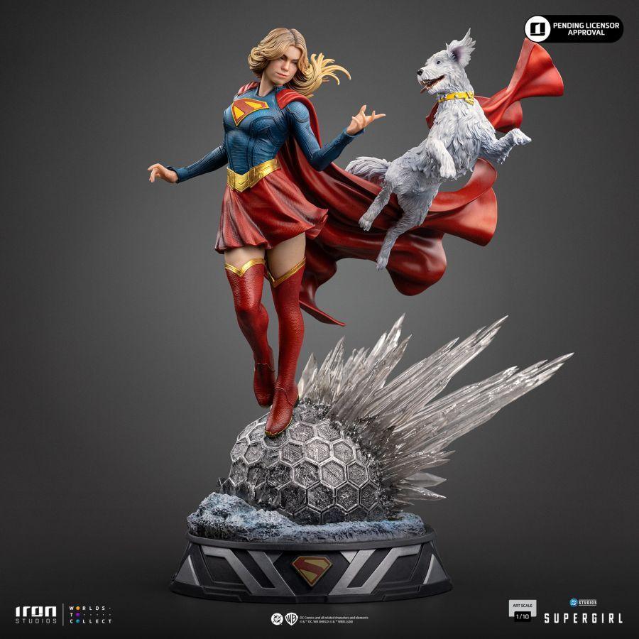 Supergirl Movie - Supergirl & Krypto Art Scale 1/10 Statue