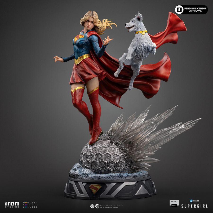Supergirl Movie - Supergirl & Krypto Art Scale 1/10 Statue